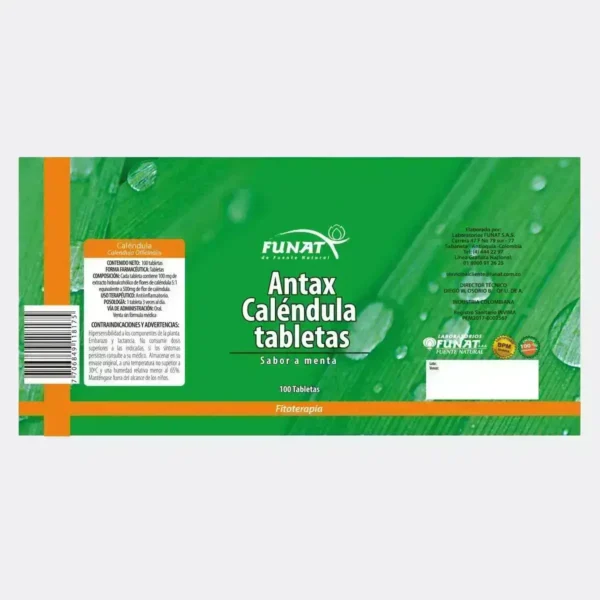 Antax calendula masticable Antiinflamatorio Natural