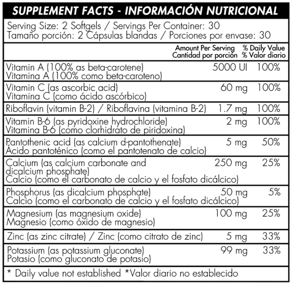 Potasio Potassium 99mg (Potassium Gluconate)